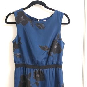 Loft Navy floral Dress